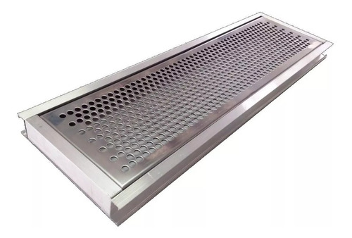 Grelha Ralo Linear Perfurada Em Inox 1-15x80/ 1-15x100