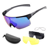 Gafas De Ciclismo Con 3 Lentes Intercambiables Uv400