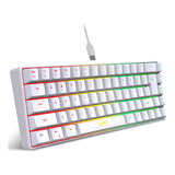 Teclado Rgb Pero Para Juegos Mecánicos/sensación De Oficina