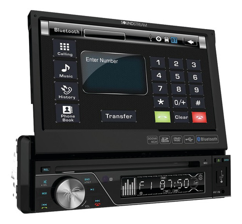 Autoestereo Receptor Dvd De 7  Single-din De Soundstream