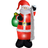 Inflable Navidad Santa Claus Papa Noel 1.87m Decoracion Led