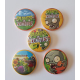 5 Pines Prendedores De Plantas Vs Zombies Videojuego  55mm