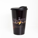 Vaso Black Adam Con Tapa Pico Café