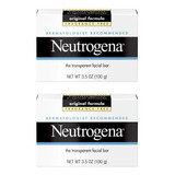 Neutrogena - Jabon Facial En Barra 100g Pack 2