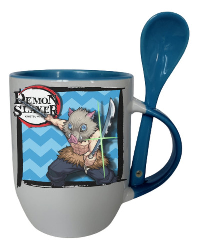 Taza Demon Slayer Con Cuchara