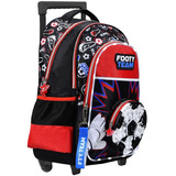 Mochila 18 Con Carro Carrito Y Luces Led Footy