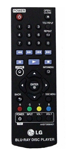 Control Remoto Original Akb73896401 Para Dvd Blue-ray LG