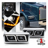 Black Projector Headlight [dual Led Drl] For 81-19 Kenwo Oak