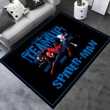 Alfombra Diseño Infantil Spiderman Negro  150x200 Ilusion 3d
