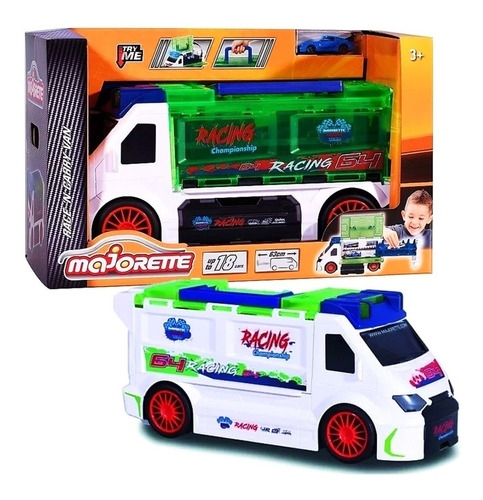 Camion Porta Autos Majorette - Race'n Carry Van Premium