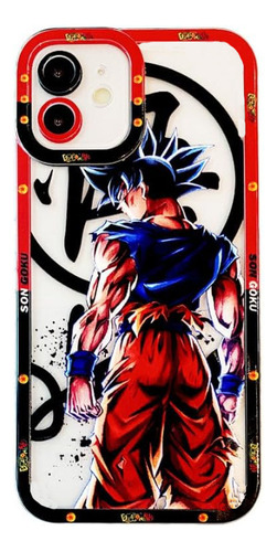 Funda De Transparente Dragon Ball Para iPhone 13 14 15 Pro