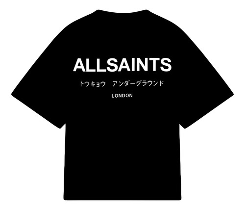 Playera Oversize All Saints Tela Suave Comoda