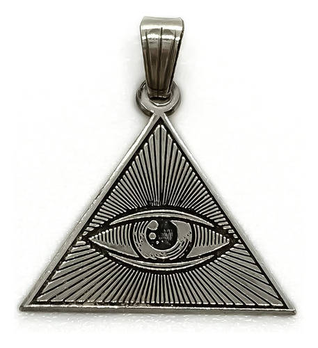 Dije Illuminati Pirámide Ojo De La Providencia Plata 925