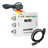 Kit Para Jogar Super Nintendo Em Tv Hdmi - Av2hdmi + Cabos