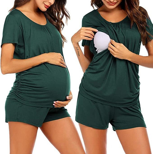 Ekouaer - Pijama De Maternidad Y Lactancia Para Mujer, Conj.