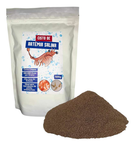 Cisto De Artêmia Salina 500g Ovos De Artemia Betta