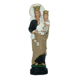 Estatua Virgen Del Carmen En Pvc Irrompible 25cm Imagen 
