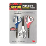 Paquete De 3 Tijeras Scotch Ultra Edge 3m De 20.3 Cm 