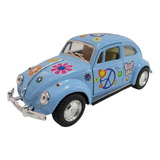 Volkswagen Beetle 1967 Peace & Love Escala 1:32 Kinsmart. Az