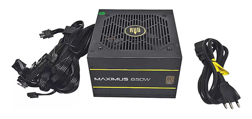 Fonte Real 650w Revenger Maximus 80 Plus Bi-volt Automática