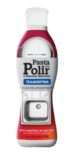 Pasta Para Polir E Remover Manchas Aço Inox Tramontina 200 G