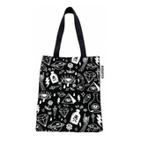 Cartera Bolsa Totebag Eco Tattoo Navaja Calavera Diamante