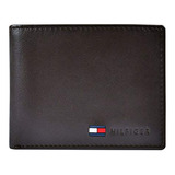 Billetera Tommy Hilfiger De Cuero Genuino Para Hombres Con V