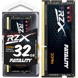 Memória Ram Notebook Rzx Gamer Fatality 32gb Ddr4 3200mhz Cl22 1.2v Pc4-25600 Sodimm