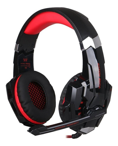 Auriculares Gamer Kotion Each G9000 Black Y Red Para Pc Ps4 
