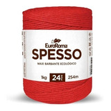 Barbante Euroroma Spesso 4/24 1 Kg 254m Vermelho