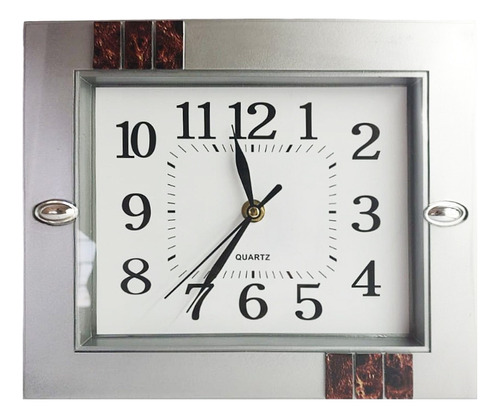 Reloj De Pared Rectangular Moderno Analógico 