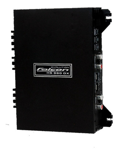 Módulo Amplificador Falcon Hs960 Dx 400wrms 3 Canais Cor Preto