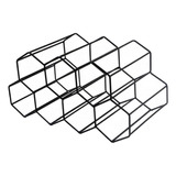 Mostrador De Metal Apilable Hexagonal Geométrico Estante