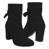 Botines Dama Stylo 1403 Suede Negro