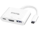 Adaptador Usb C A Hdmi Multipuerto Enchufable, Hub Usb C 3 E