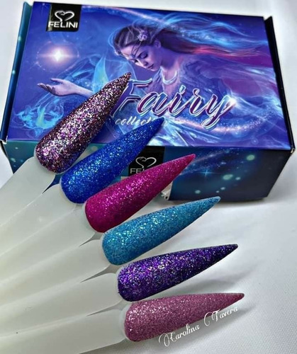 Felini Acrilicos Premium Coleccion De 6 Pzs Color Fairy