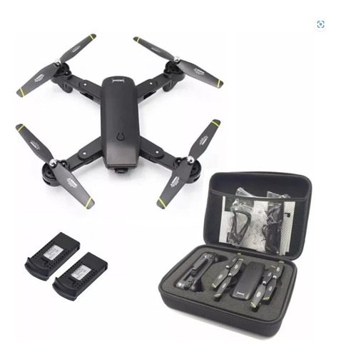 Drone Plegable Wifi Doble Camara Doble Bateria + Estuche