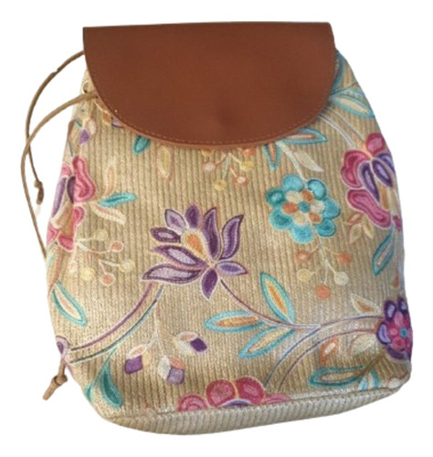 Mochila Con Flores Excelente Calidad