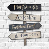 Placa Decorativa Harry Potter - Placas Indicativas Em Mdf