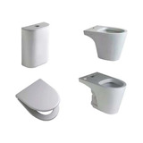 Combo Baño Marina Ferrum Inodoro Largo Deposito Bidet Tapa