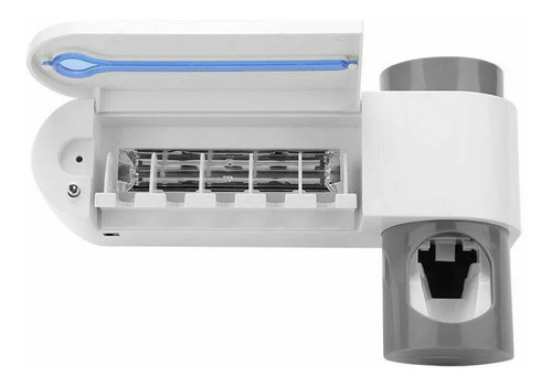 Soporte Esterilizador Cepillos + Dispensador Crema Dental