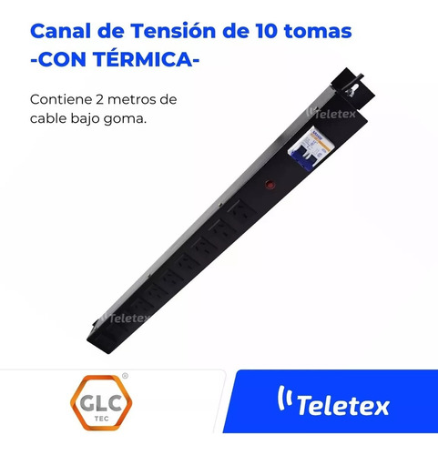 Canal De Tensión Vertical 10t Glc Con Térmica Outlet