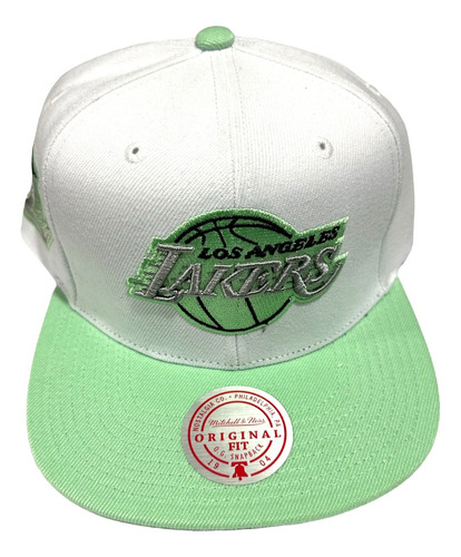 Gorra Mitchell And Ness Logo Los Angeles Lakers Nba White