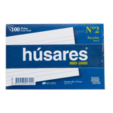 Fichas Rayadas Husares Nro 2 101x152 Mm Pack X100