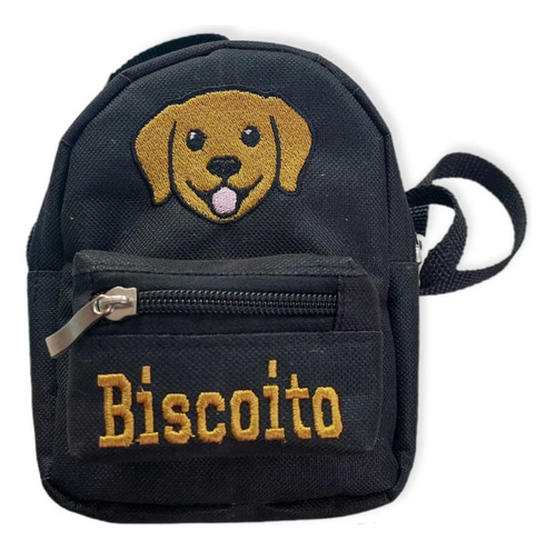 Mochila Bolsa Para Cachorro Personalizada Com Nome E Raça