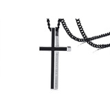 Crucifijo Cruz Jesucristo Acero Inoxidable Collar Unisex