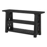 Martin Svensson Home Mesa Consola De Sofa, Color Negro