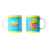 Kit Diseños Plantillas Tazas Bob Esponja Sublimación M4