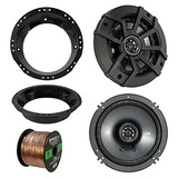 98-13 Harley Altavoz Bundle: 2x Kicker 40cs654 6.5  Pulgadas