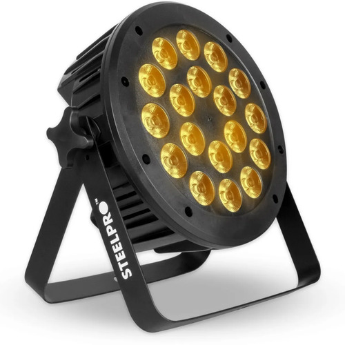 Cañon Par Led Luces Para Dj 18x15 Watts Rgbw+ambar Steelpro